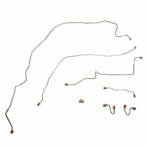 1965-1966 Ford F-100 Front Brake Line Kit Standard Drum Brakes - TKT6541SS